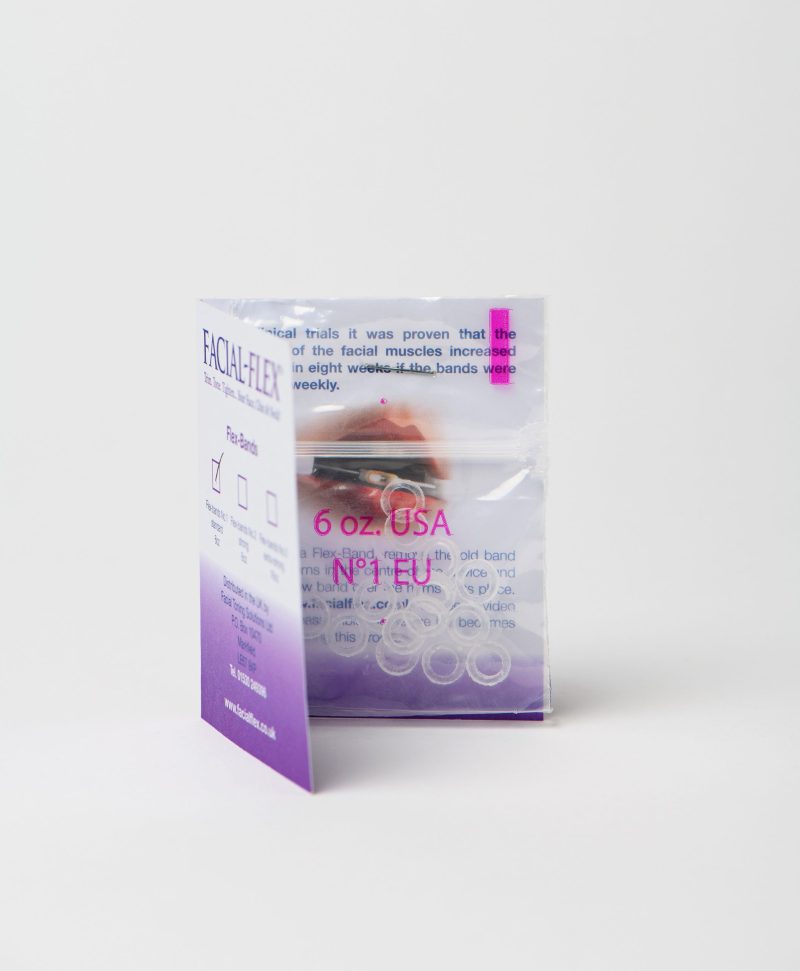 No.3 Facial Flex Bands. Packet of 15 latex-free resistance bands for the Facial Flex Facial Exerciser